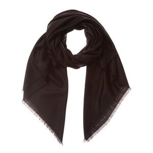 Givenchy 4G Logo Silk & Wool Scarf, Black